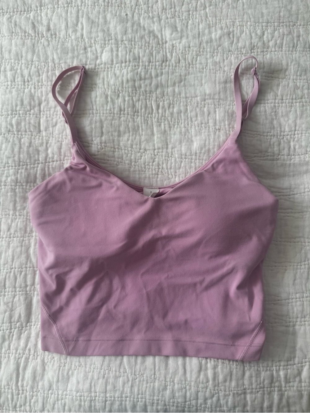 lululemon athletica Pink Adjustable-Strap Cropped Cami